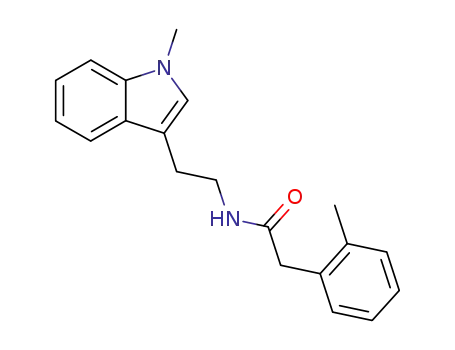 Molecular Structure of 855926-73-7 (<i>o</i>-tolyl-acetic acid-[2-(1-methyl-indol-3-yl)-ethylamide])