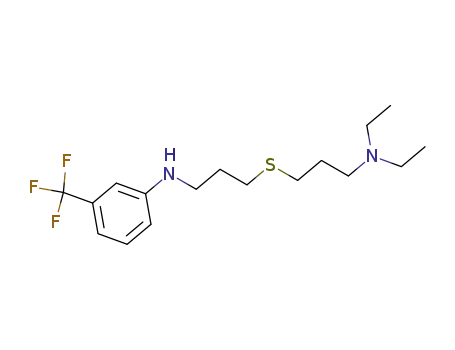 Molecular Structure of 370-61-6 ((3-diethylamino-propyl)-[3-(3-trifluoromethyl-anilino)-propyl]-sulfide)