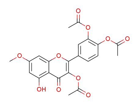 3-acetoxy-2-(3,4-diacetoxy-phenyl)-5-hydroxy-7-methoxy-chromen-4-one