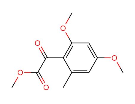 Molecular Structure of 861365-70-0 ((2,4-dimethoxy-6-methyl-phenyl)-glyoxylic acid methyl ester)