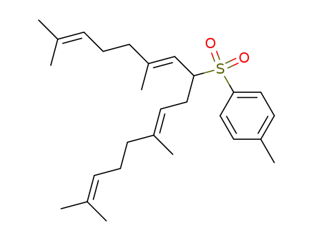 1-methyl-4-((6<i>E</i>,10<i>E</i>)-2,6,11,15-tetramethyl-hexadeca-2,6,10,14-tetraene-8-sulfonyl)-benzene