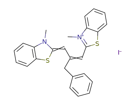 2-benzyl-1,3-bis-(3-methyl-benzothiazol-2-yl)-trimethinium ; iodide