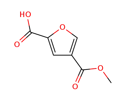 Molecular Structure of 42933-19-7 (4-(methoxycarbonyl)furan-2-carboxylic acid)