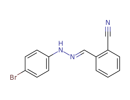 Benzonitrile,2-[[2-(4-bromophenyl)hydrazinylidene]methyl]- cas  6335-81-5