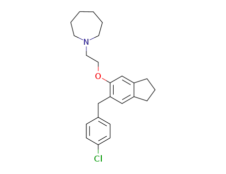 1-{2-[6-(4-chloro-benzyl)-indan-5-yloxy]-ethyl}-hexahydro-azepine