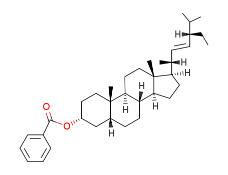 benzoic acid-(5β-stigmasten-(22<i>t</i>)-yl-(3α)-ester)