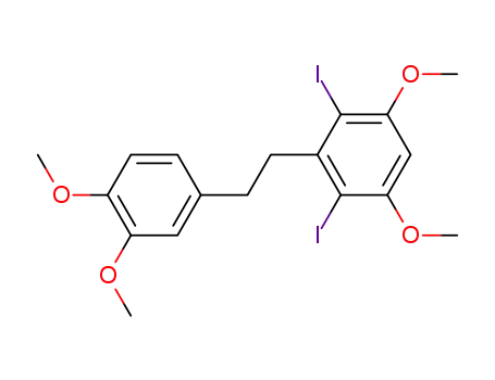 3,4,3',5'-Tetramethoxy-2',6'-diioddibenzyl