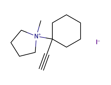 1-(1-ethynyl-cyclohexyl)-1-methyl-pyrrolidinium; iodide