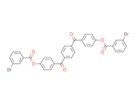 [4-[4-[4-(3-bromobenzoyl)oxybenzoyl]benzoyl]phenyl] 3-bromobenzoate cas  6315-88-4