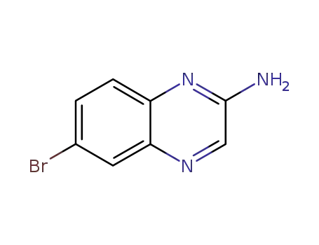 Molecular Structure of 1071605-38-3 (6-bromoquinoxalin-2-amine)