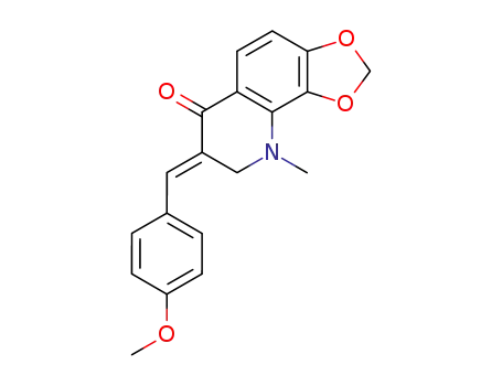 7-(4-methoxy-benzylidene)-9-methyl-8,9-dihydro-7<i>H</i>-[1,3]dioxolo[4,5-<i>h</i>]quinolin-6-one