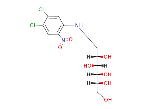 Molecular Structure of 108751-29-7 (1-deoxy-1-[(4,5-dichloro-2-nitrophenyl)amino]hexitol)