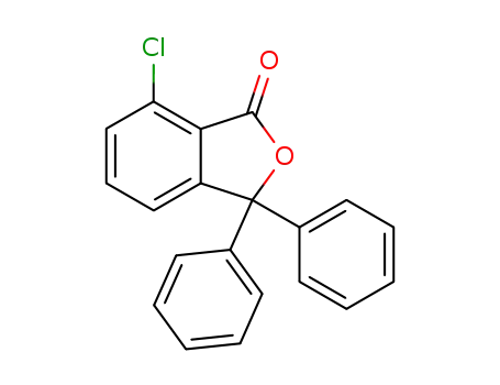 Molecular Structure of 102159-83-1 (7-chloro-3,3-diphenyl-phthalide)