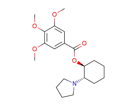 3,4,5-trimethoxy-benzoic acid-(<i>trans</i>-2-pyrrolidino-cyclohexyl ester)