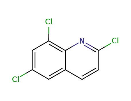 Molecular Structure of 78864-74-1 (2, 6, 8-trichloroquinoline)