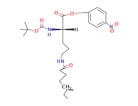 N(α)-tert.-Butyloxycarbonyl-N(δ)-((R)-6-methyloctanoyl)-L-ornithin-p-nitrophenylester