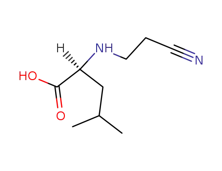 Molecular Structure of 6328-87-6 (N-(2-cyanoethyl)leucine)