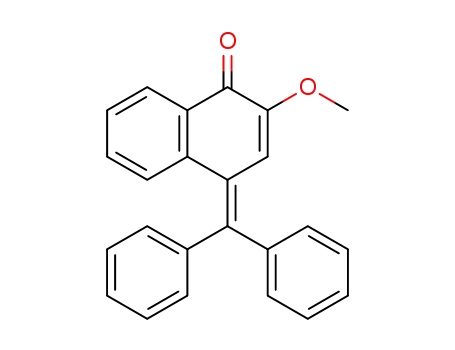 Molecular Structure of 7469-07-0 (4-(diphenylmethylidene)-2-methoxynaphthalen-1(4H)-one)