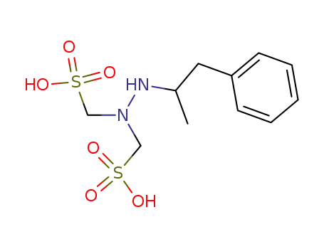 Molecular Structure of 3712-58-1 ([(1-methyl-2-phenyl-ethyl)-hydrazine-<i>N</i>,<i>N</i>-diyl]-bis-methanesulfonic acid)