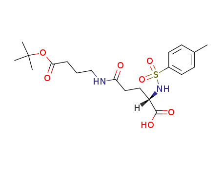 Molecular Structure of 5105-80-6 (N-<Toluol-p-sulfonyl>-γ-L-glutaminyl-γ-Aminobuttersaeure-tert-butylester)