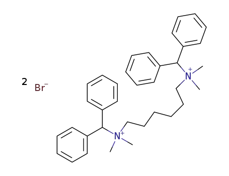 Molecular Structure of 30418-85-0 (1,6-Hexanediaminium,N,N'-bis(diphenylmethyl)-N,N,N',N'-tetramethyl-, dibromide (9CI))