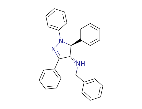 N-benzyl-1,3,5-triphenyl-4,5-dihydropyrazol-4-amine cas  6628-56-4