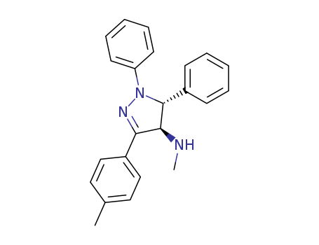 1H-Pyrazol-4-amine,4,5-dihydro-N-methyl-3-(4-methylphenyl)-1,5-diphenyl- cas  6628-58-6