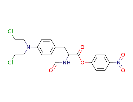 3-{4-[Bis-(2-chloro-ethyl)-amino]-phenyl}-2-formylamino-propionic acid 4-nitro-phenyl ester
