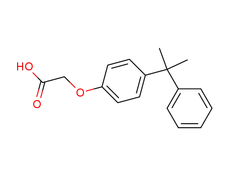 Molecular Structure of 70757-61-8 ([4-(1-METHYL-1-PHENYLETHYL)PHENOXY]ACETIC ACID)