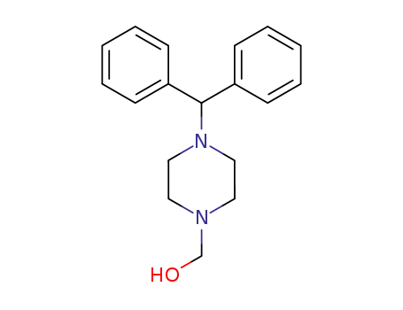 Molecular Structure of 101785-02-8 ((4-Benzhydryl-piperazino)-methanol)