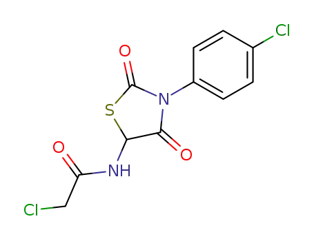 5-(2-chloro-acetylamino)-3-(4-chloro-phenyl)-thiazolidine-2,4-dione