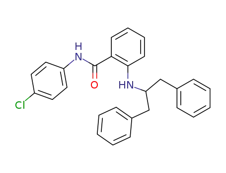 <i>N</i>-(1-benzyl-2-phenyl-ethyl)-anthranilic acid-(4-chloro-anilide)