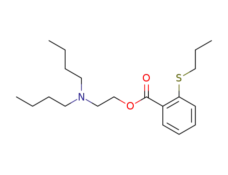 Molecular Structure of 67031-75-8 (2-(Dibutylamino)ethyl=o-(propylthio)benzoate)