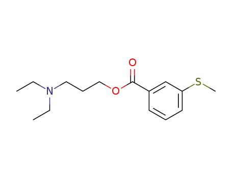 Molecular Structure of 67031-96-3 (3-(Diethylamino)propyl=m-(methylthio)benzoate)