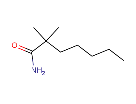 Molecular Structure of 20923-69-7 (2,2-dimethyl-heptanoic acid amide)