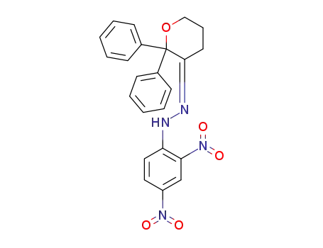 2,2-diphenyl-dihydro-pyran-3-one-(2,4-dinitro-phenylhydrazone)