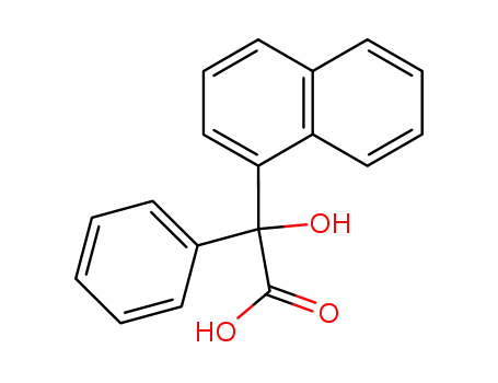 Molecular Structure of 6309-40-6 (2-Hydroxy-2-naphthalen-1-yl-2-phenyl-acetic acid)