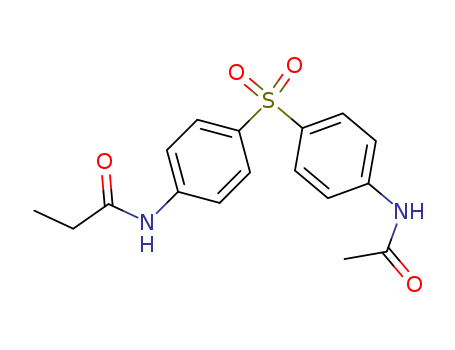 N-[4-(4-acetamidophenyl)sulfonylphenyl]propanamide cas  6345-91-1