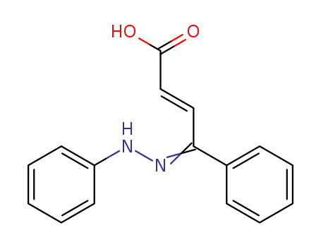 Molecular Structure of 6627-28-7 ((2E)-4-phenyl-4-(phenylhydrazono)but-2-enoic acid)