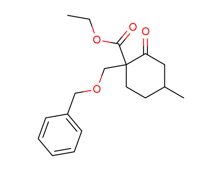 1-Benzyloxymethyl-4-methyl-2-oxo-cyclohexan-1-carbonsaeure-aethylester