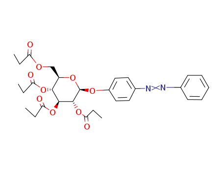 Glucopyranoside,p-(phenylazo)phenyl, 2,3,4,6-tetrapropionate, b-D- (7CI,8CI) cas  6291-09-4