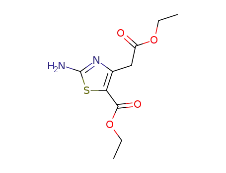 Molecular Structure of 38067-29-7 (ethyl 2-aMino-4-(2-ethoxy-2-oxoethyl)thiazole-5-carboxylate)