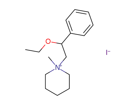 Molecular Structure of 54504-88-0 (1-(β-ethoxy-phenethyl)-1-methyl-piperidinium; iodide)