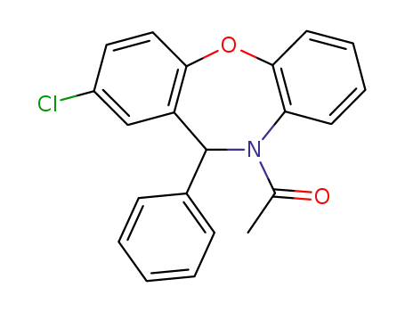 10-acetyl-2-chloro-11-phenyl-10,11-dihydro-dibenzo[<i>b</i>,<i>f</i>][1,4]oxazepine