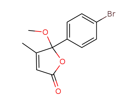 5-(4-bromo-phenyl)-5-methoxy-4-methyl-5<i>H</i>-furan-2-one