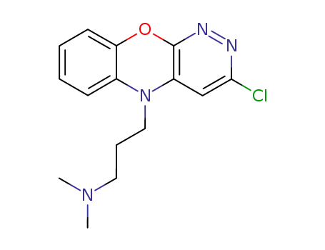 Molecular Structure of 27225-85-0 ([3-(3-CHLORO-9-OXA-1,2,10-TRIAZA-ANTHRACEN-10-YL)-PROPYL]-DIMETHYL-AMINE)