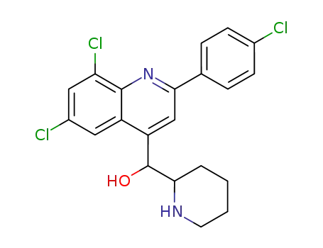 [6,8-dichloro-2-(4-chloro-phenyl)-[4]quinolyl]-[2]piperidyl-methanol