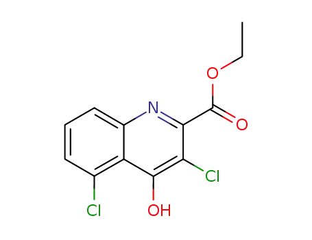 Molecular Structure of 855634-11-6 (Kynurenic  acid,  3,5-dichloro-,  Et  ester  (5CI))