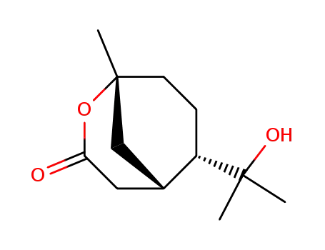 (+/-)-6<i>endo</i>-(α-hydroxy-isopropyl)-1-methyl-2-oxa-bicyclo[3.3.1]nonan-3-one