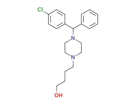 Molecular Structure of 113010-81-4 (4-[4-(4-chloro-benzhydryl)-piperazino]-butan-1-ol)